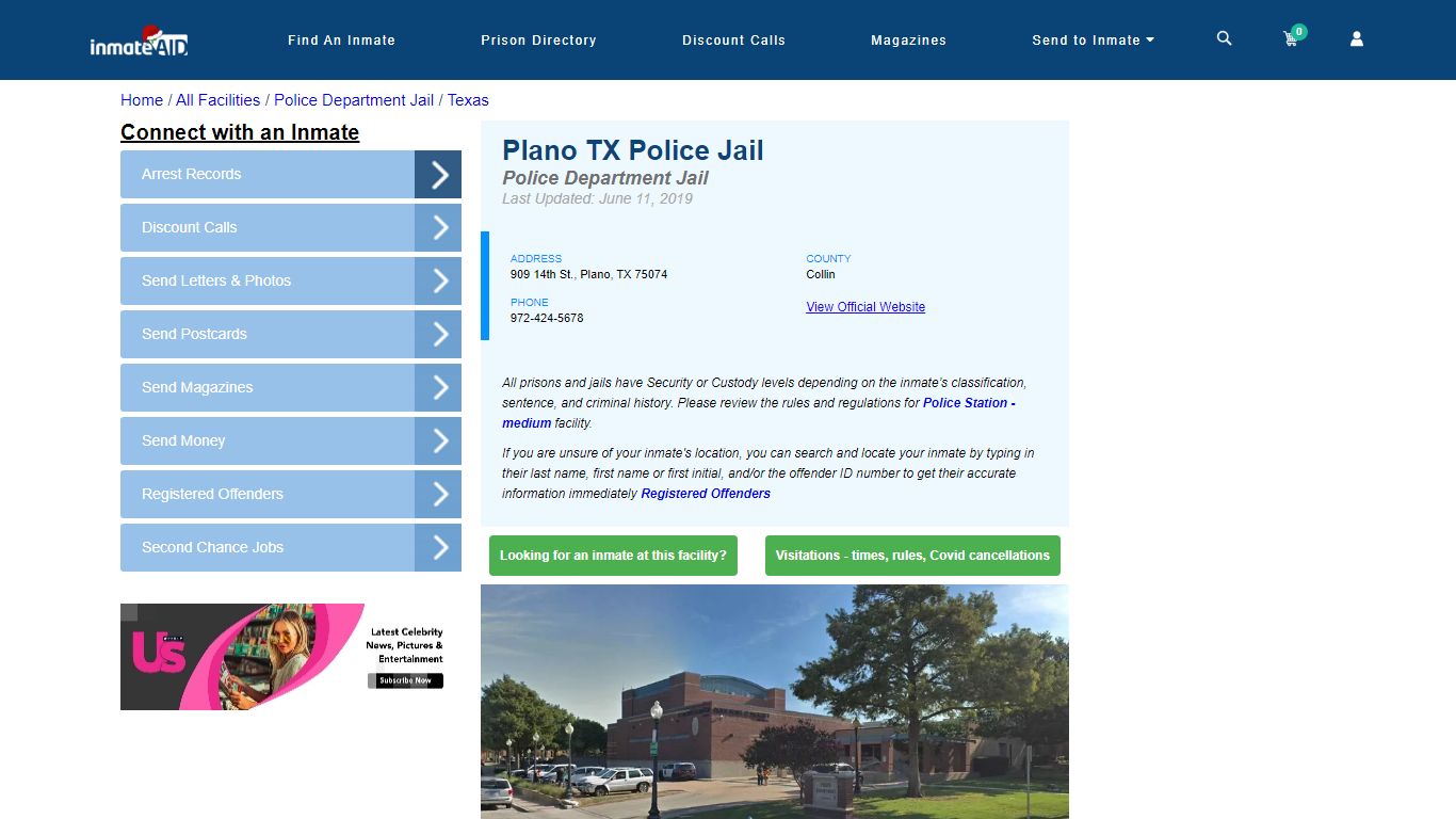 Plano TX Police Jail & Inmate Search - Plano, TX